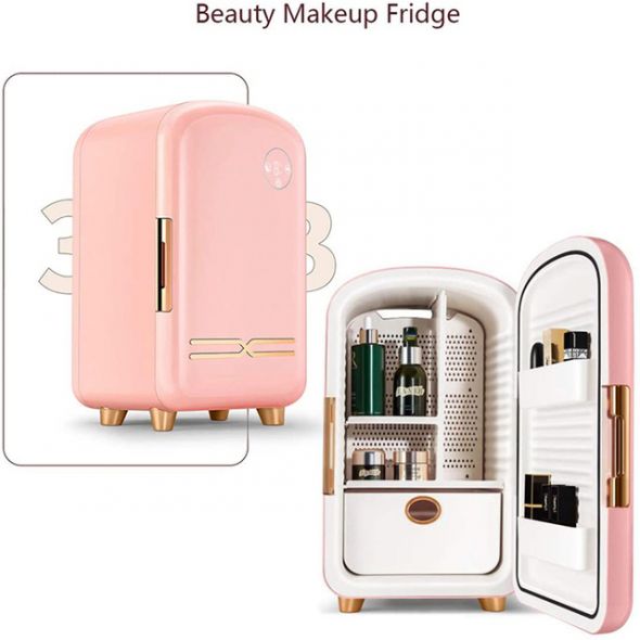 Mini réfrigérateur 12L professionnel pour maquillage de beauté, réfrigérateur plus chaud, portable, cosmétiques pour soins de la peau