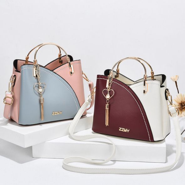 2023 New Fashion Women's Handbag Korean Version Color-blocked Large Capacity Storage Shoulder Bag Crossbody Bag