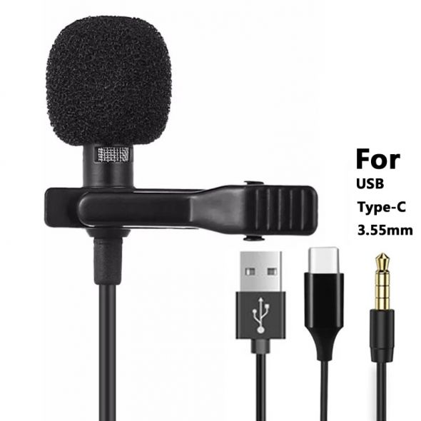Lavalier – Microphone Portable à condensateur,