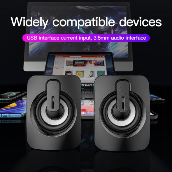 Computer audio desktop home subwoofer Bluetooth small speaker wired USB powered multimedia small sound