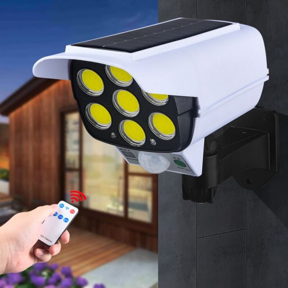 3Modes Multi-angle Lighting Remote Control Solar Powered