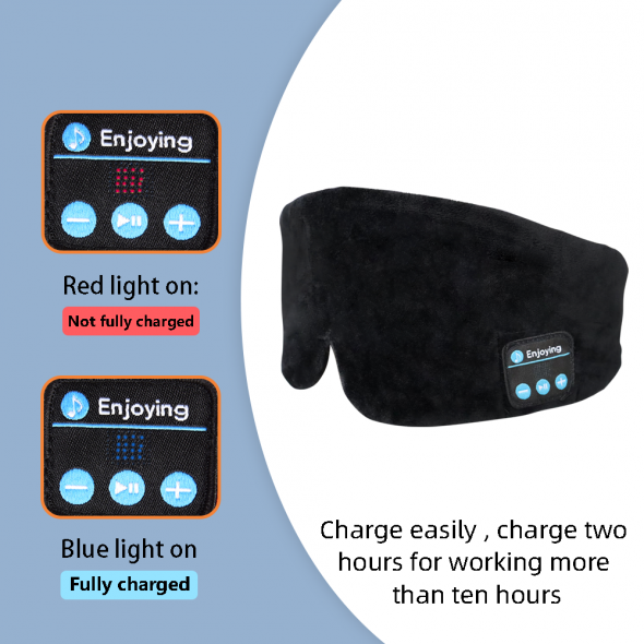 Sleeping Mask with Bluetooth Headphones, Travel Cotton Eye Mask