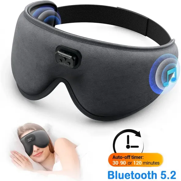 Sleep Headphones White Noise Cancelling HD 3D Bluetooth