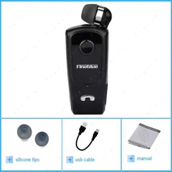 Fineblue-Écouteur Bluetooth sans fil F920, casque mains libres à clipser