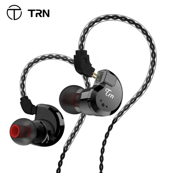 TRN V80 2BA+2DD Hybrid Metal In Ear Earphone HIFI DJ