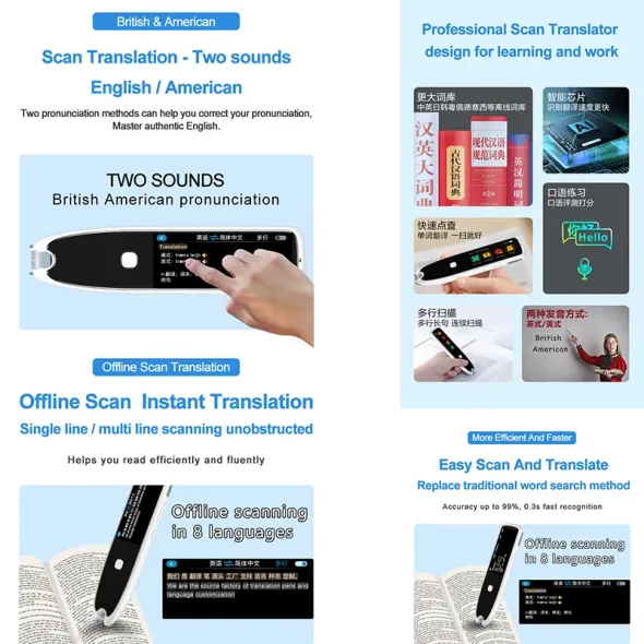 Portable Smart 112 Language Travel Translator Pen Multifunction