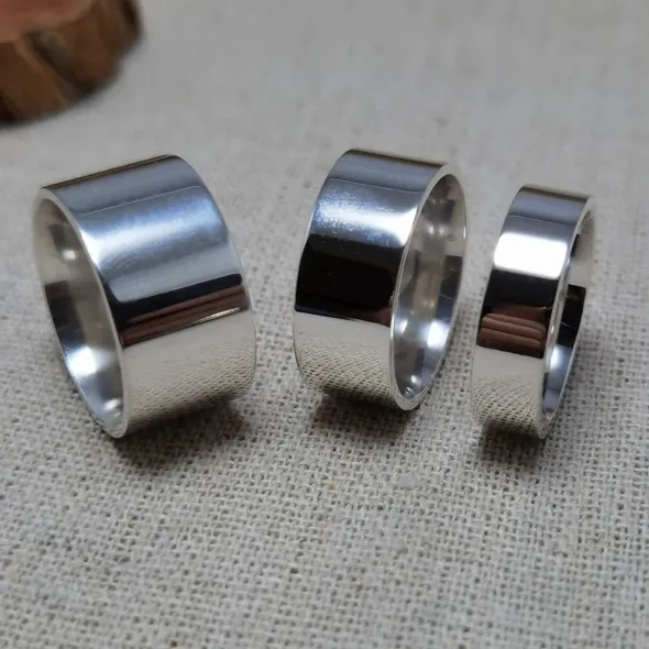 Real 925 Sterling Silver Rings for Men Women Couple of Lovers