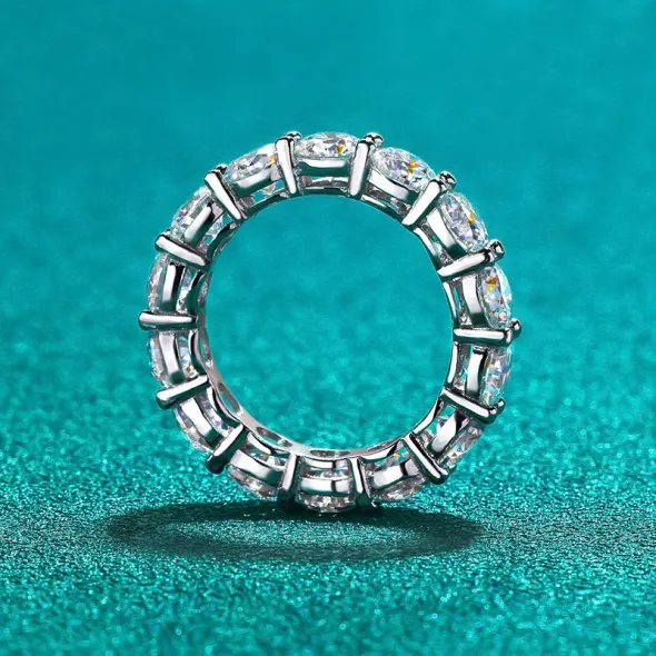Smyoue – bague en Moissanite de 5mm pour femme et homme, anneau en diamant