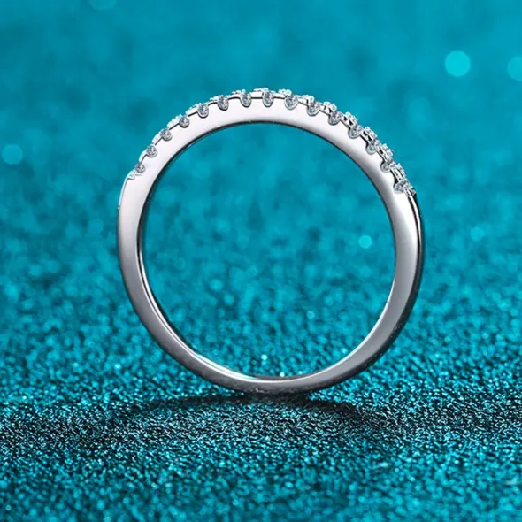Smyoue Test Passed Moissanite Ring Matching Wedding Diamond