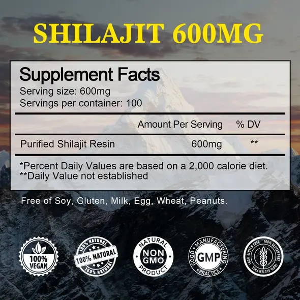 Shilajit en résine pure de l'Himalaya