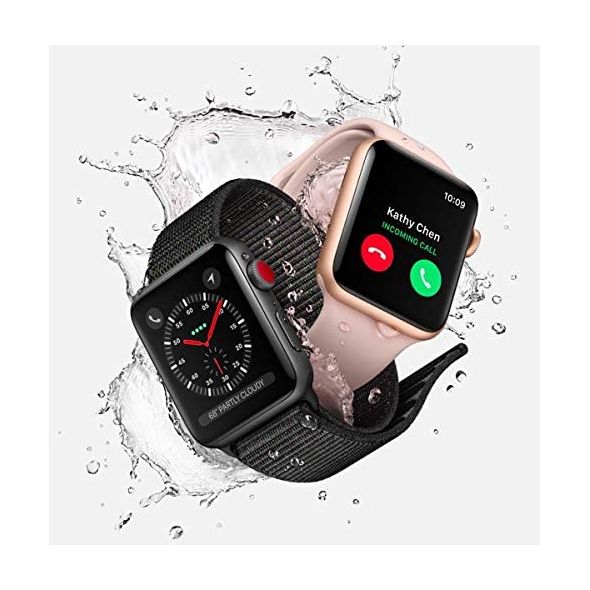 Apple Watch Series 3 (GPS) 38mm Space Gray Aluminum Case with Black Sport Band - MQKV2LL/A (Refurbished)