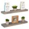 Rustic Wooden Floating Wall Shelves (Set of 2)